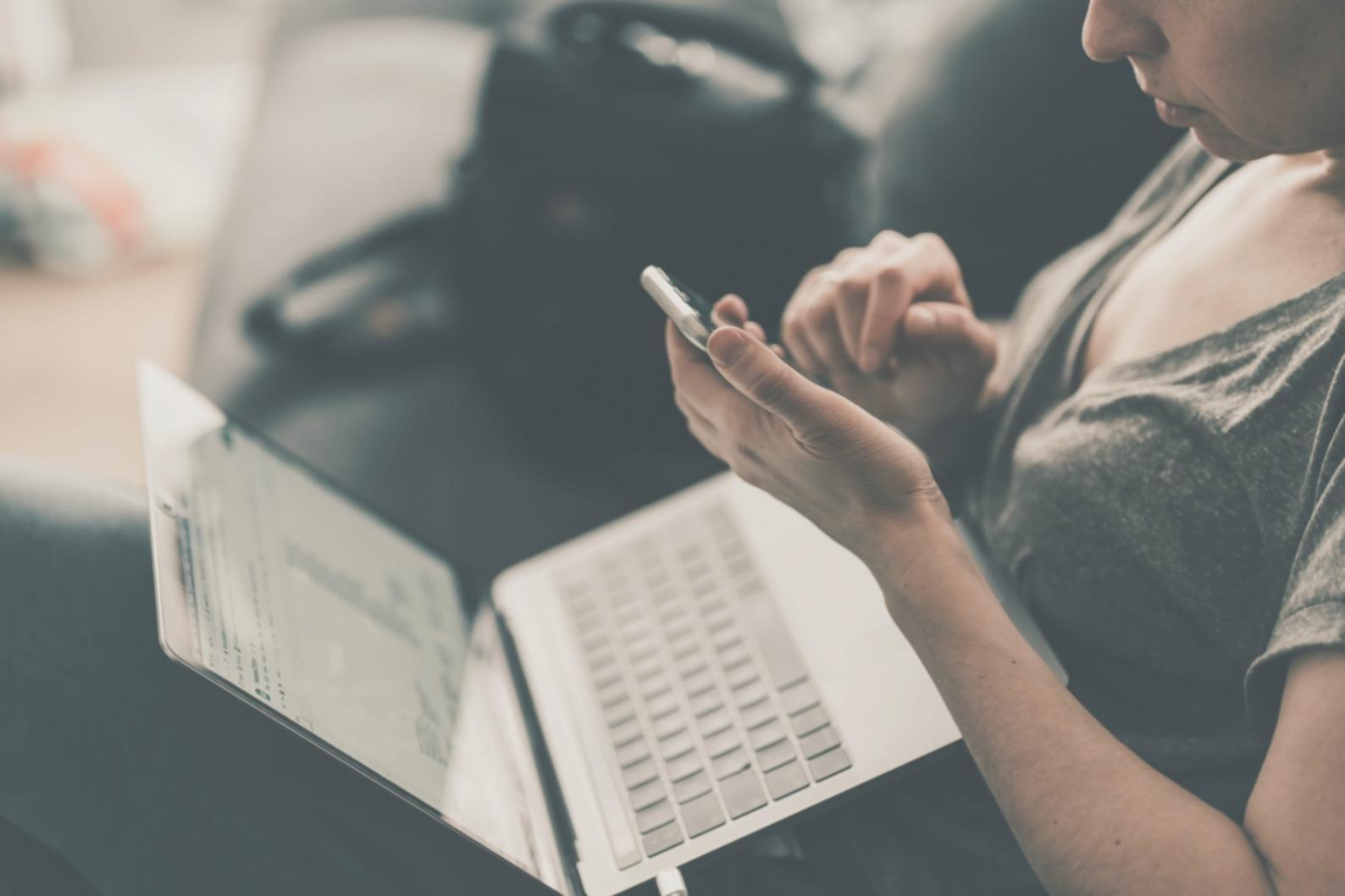 Professional financial analysis workspace with charts and documents